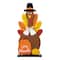 Glitzhome® 31" Thanksgiving Wooden Turkey Porch Décor